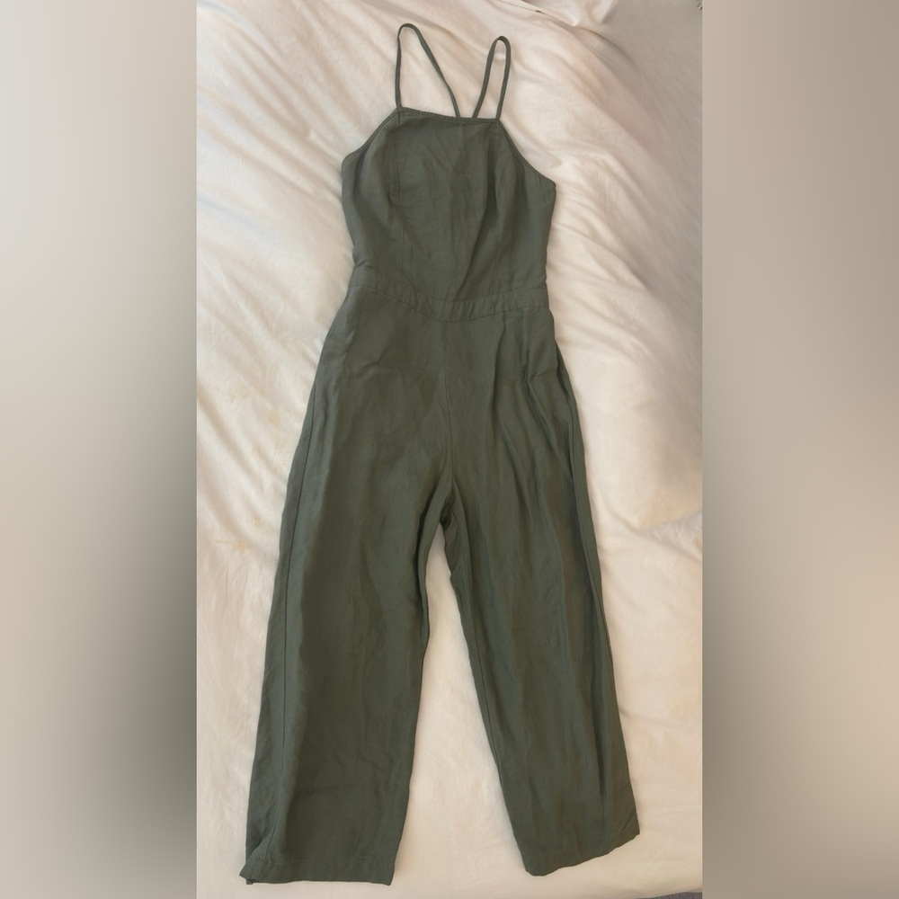 Abercrombie & Fitch Olive Green Jumpsuit